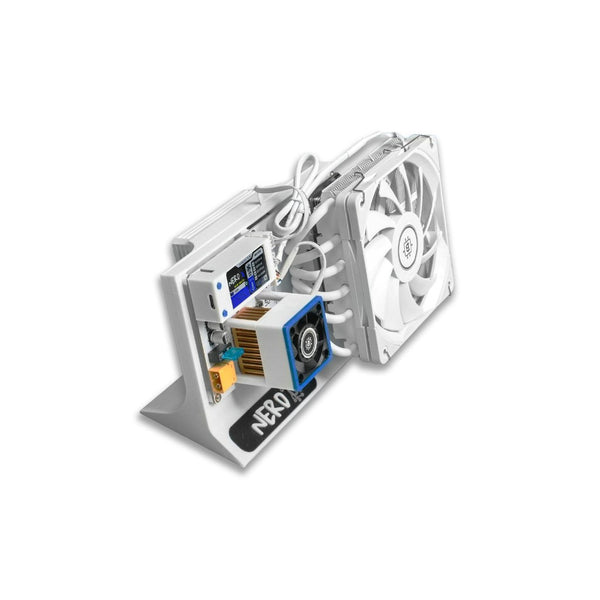 NerdQX 8.1TH/s Bitcoin Solo Miner – World's First Open-Source Overclocking ASIC, 4× BM1370 Chips, ~145W, Copper VREG Heatsink, AxeOS, 240W PSU Included
