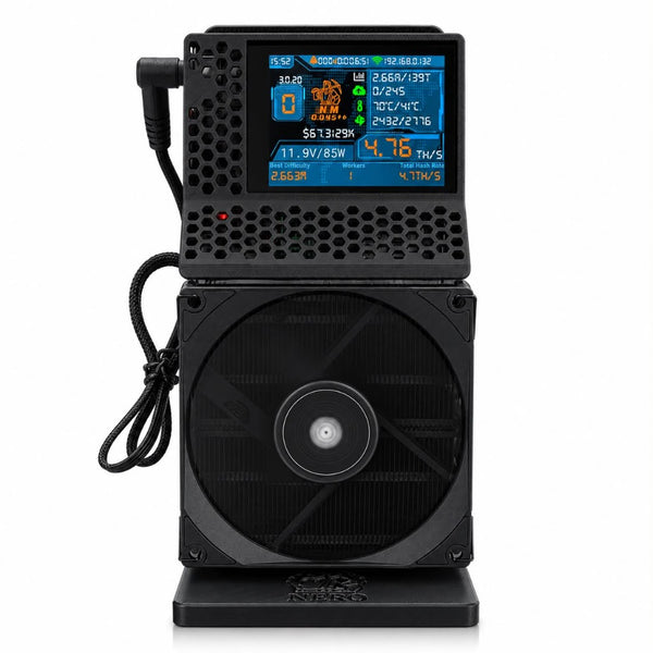 NMQAxe++ premium touchscreen Bitcoin solo miner