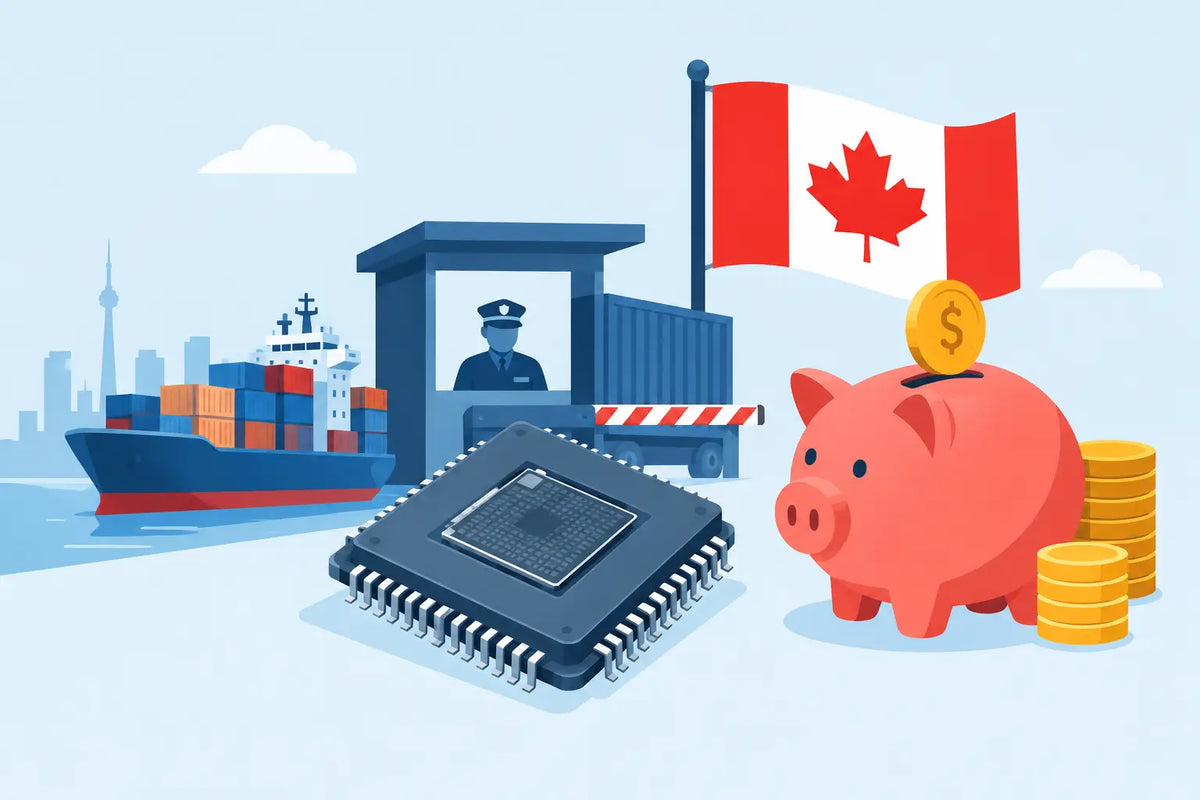 Canadian Buyer Customs Savings Example for ASICs