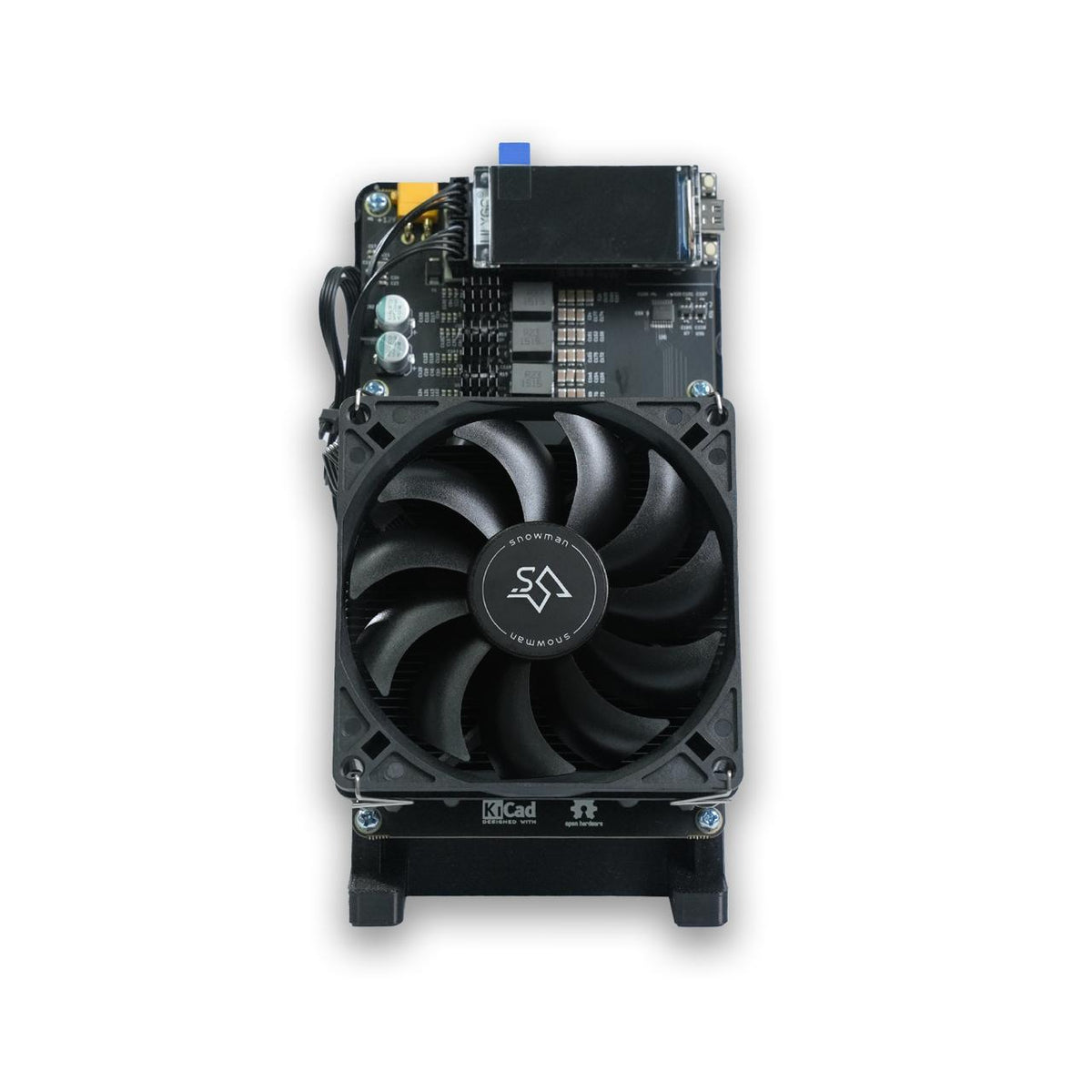NerdQaxe++ Rev 6.1 Miner Upgraded, 100W 6TH/s, 16.5 J/TH High Efficiency, 2.4G WiFi & Quiet Dual Fan, Open-Source Crypto Mining Machine for BTC