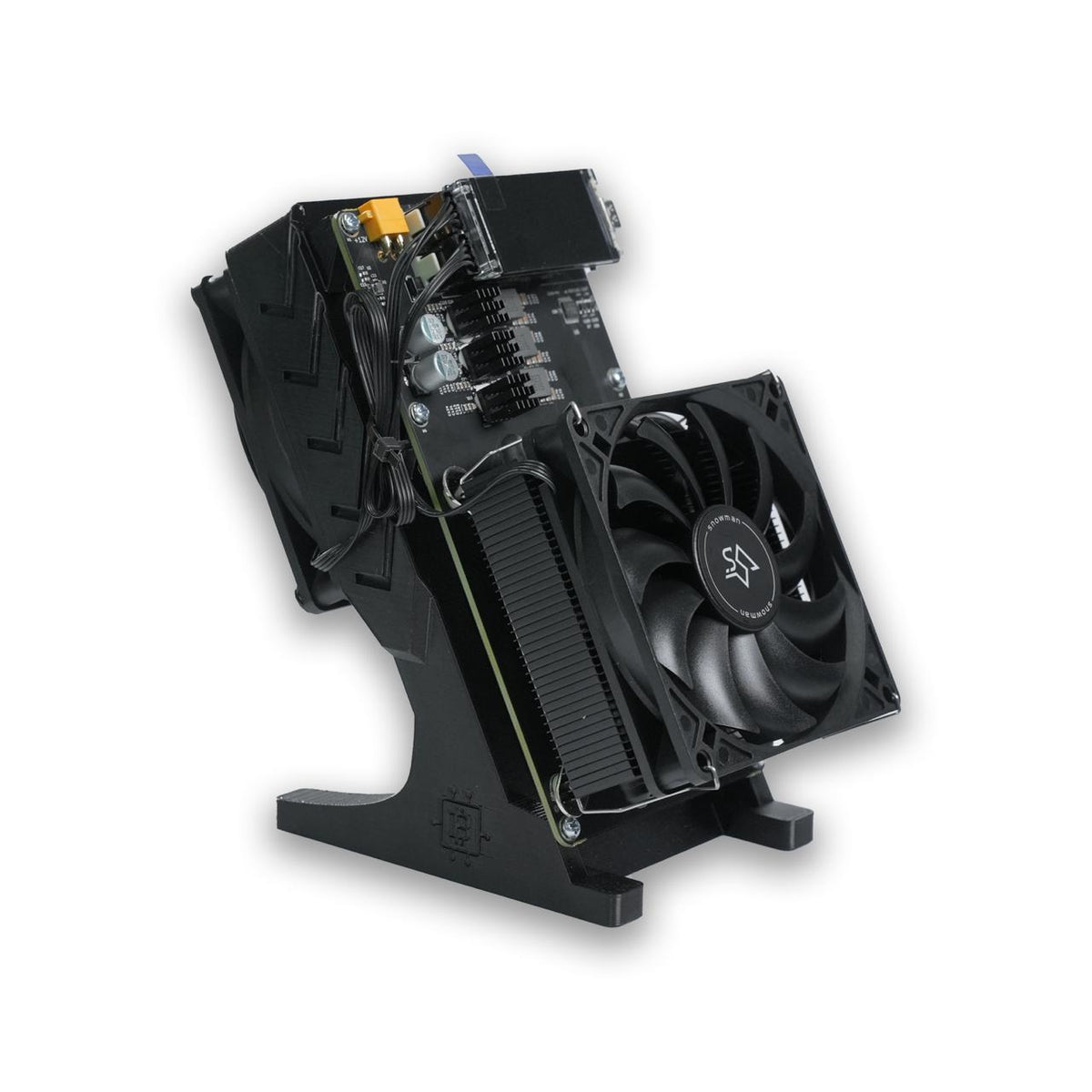 NerdQaxe++ Rev 6.1 Miner Upgraded, 100W 6TH/s, 16.5 J/TH High Efficiency, 2.4G WiFi & Quiet Dual Fan, Open-Source Crypto Mining Machine for BTC